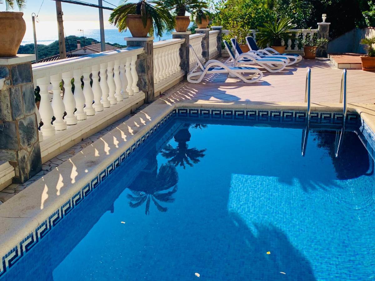 Mediterranean Villa Investingspain Sea View And Pool Lloret de Mar Kültér fotó
